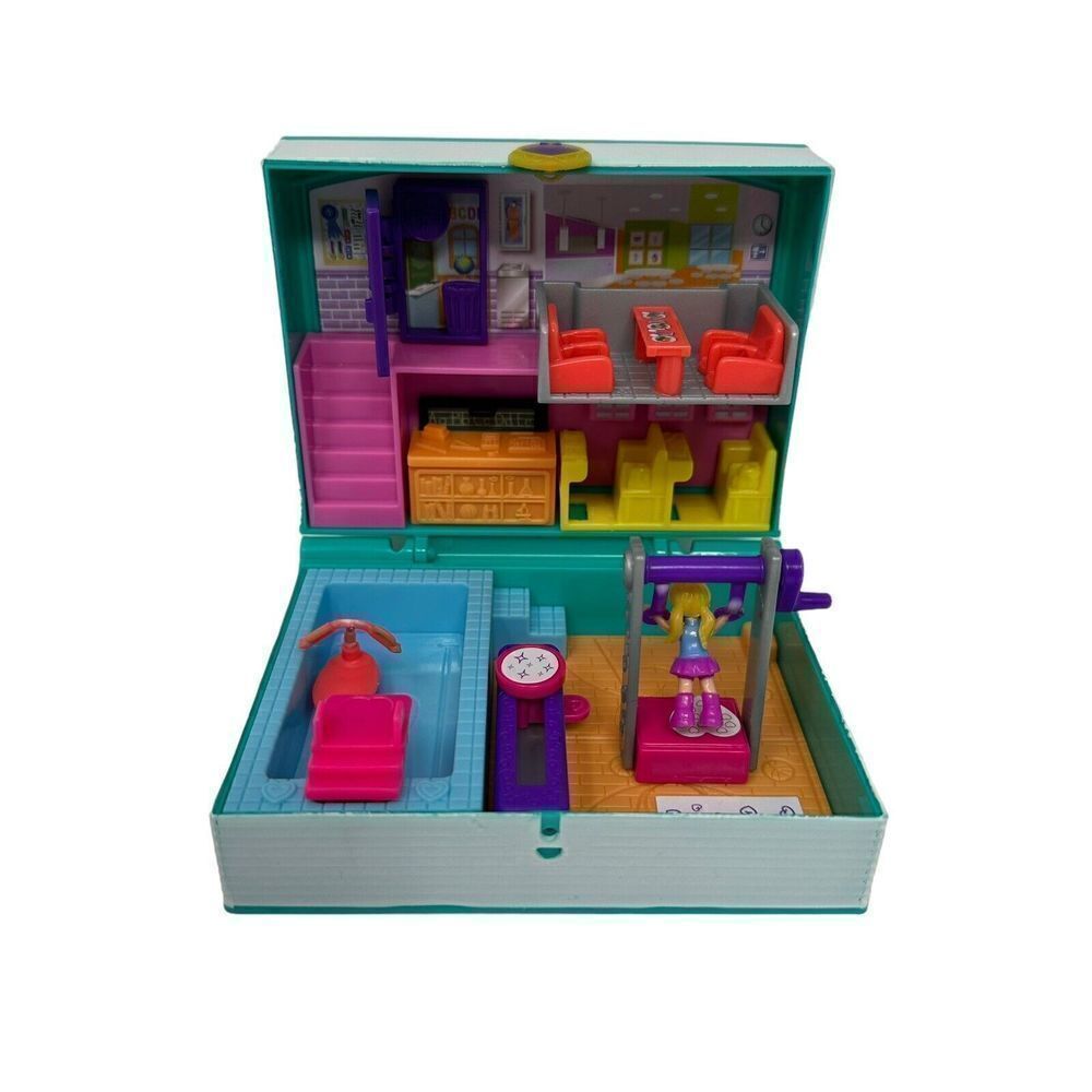 Polly Pocket 2018 Mini Middle School Compact Mattel Pool Jet Ski Lunch Classroom